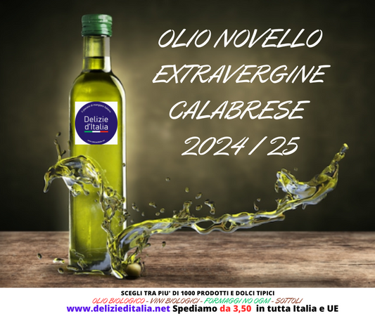 Olio Extravergine Novello in bottiglia