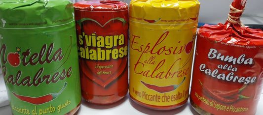 LINEA PICCANTI CALABRESI Bumba Viagras Notella Esplosivo