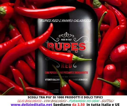 Amaro Rupes RED Peperoncino E Bergamotto