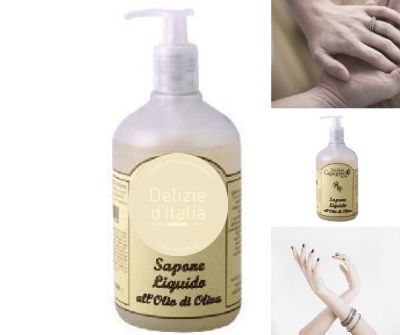 Sapone liquido viso e mani all' olio di oliva Delizie D'Italia Sapone liquido viso e mani all' olio di oliva Delizie D'Italia