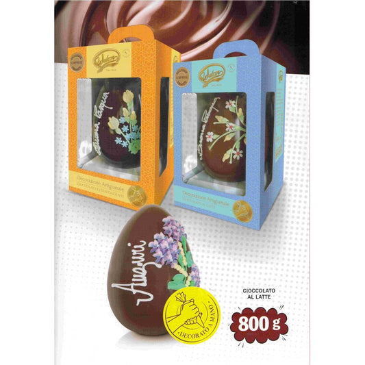 UOVO CIOCCOLATO ARTIGIANALE DECORATO A MANO GR.800