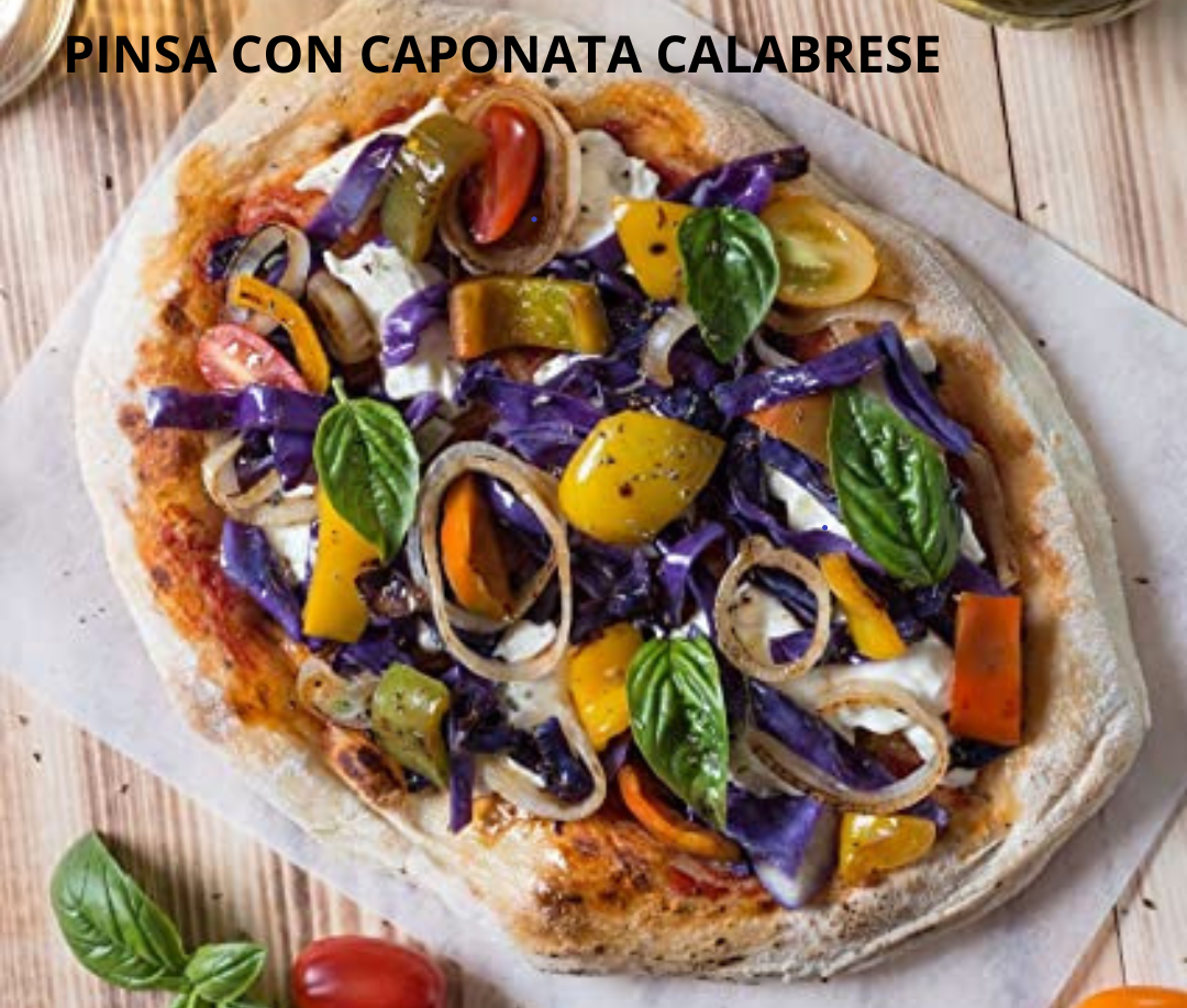 Pinsa Casereccia con Peperonata Calabrese